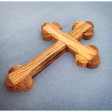 Eastern Bottony Olive Wood Wall Cross