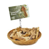 Certified Holy Land Olive Wood Comfort Cross - Medium