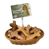 Certified Holy Land Olive Wood Comfort Cross