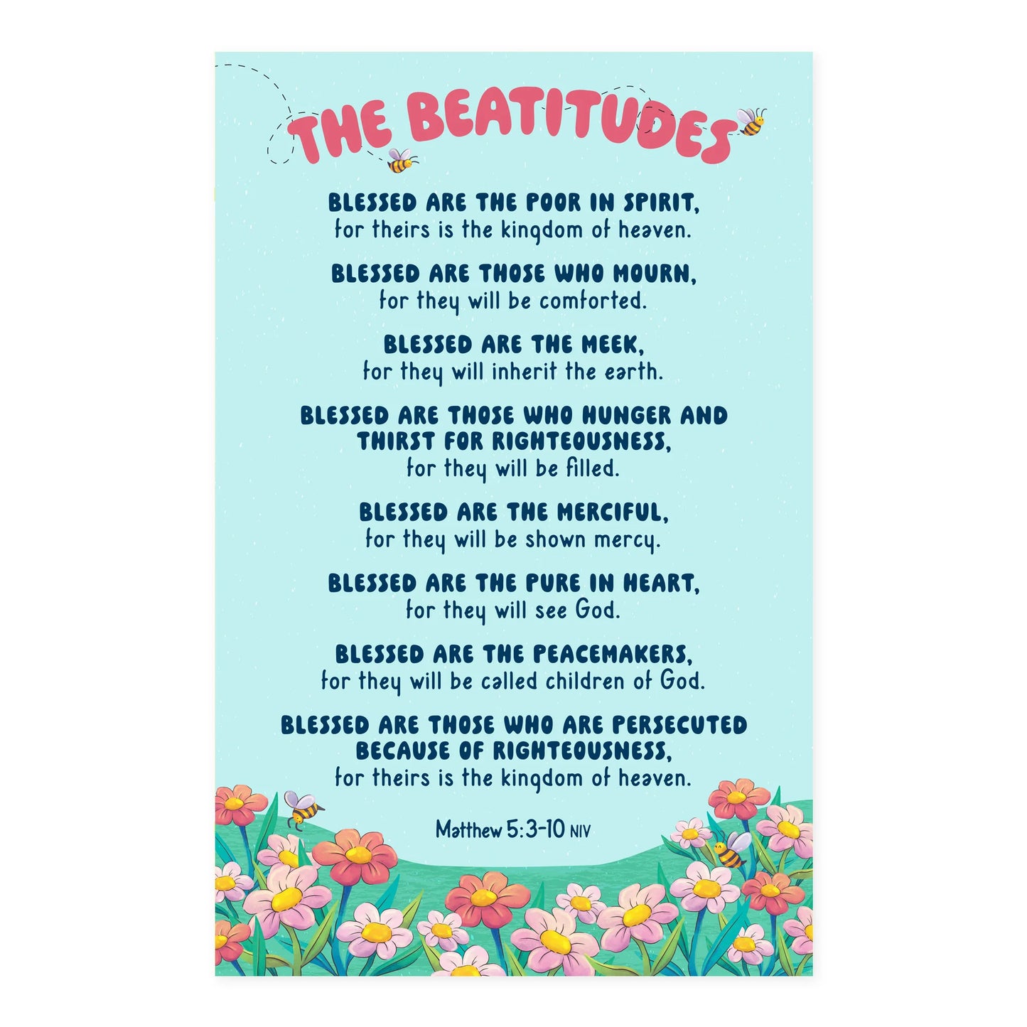 Children's Poster Prints – The Beatitudes