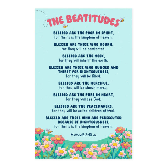 Children's Poster Prints – The Beatitudes