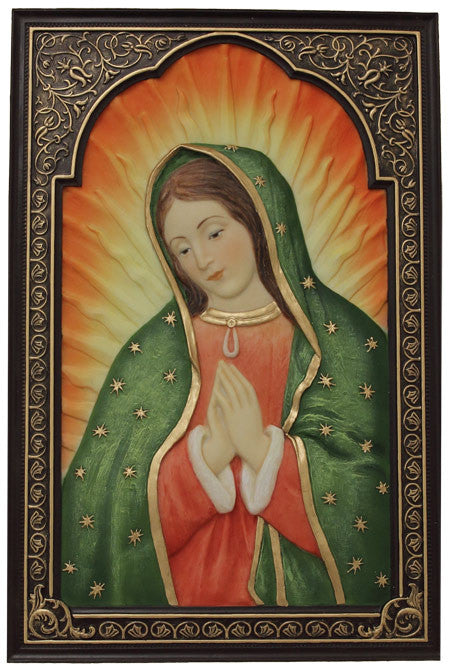 6" x 9" Our Lady of Guadalupe Plaque | Multiple Finishes
