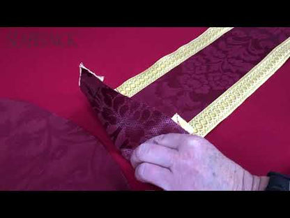 Hand-Embroidered Cross Gothic Chasuble | Plain Neck | 100% Wool | All Colors