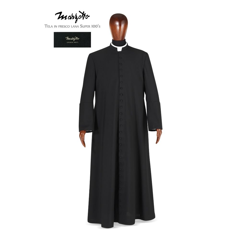 Roman Summertime Cassock | 100% Pure Wool | Made in Italy