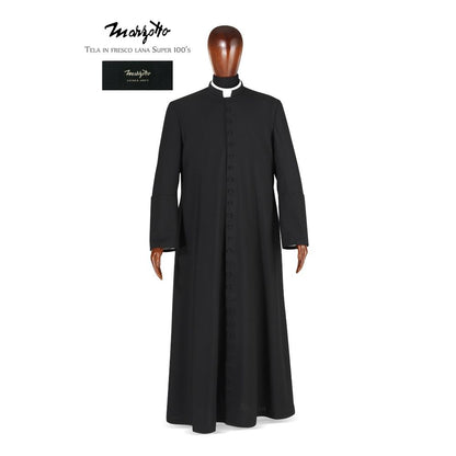 Lightweight Roman Clerical Cassock | 100% Polyester | Made In Italy