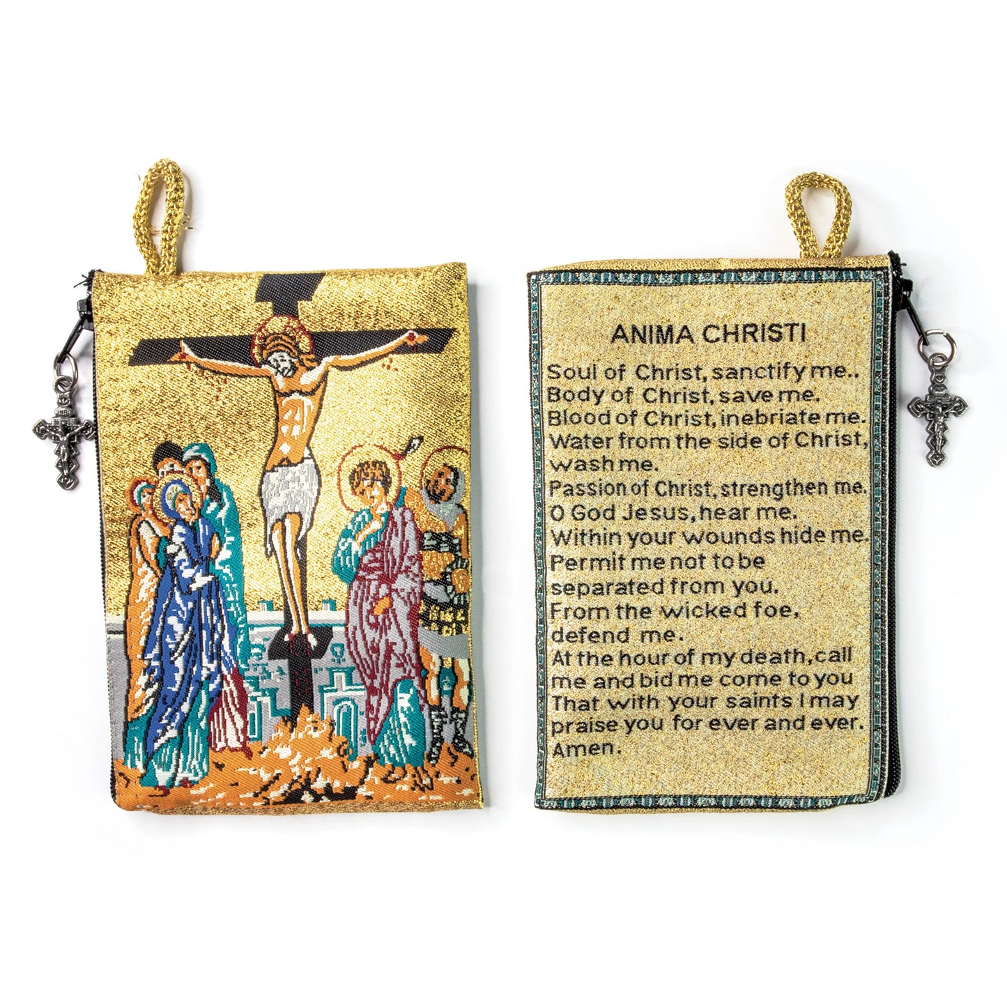 Assorted Tapestry Rosary Pouch, Jewelry & Coin Purse