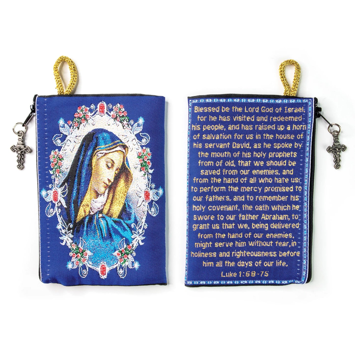 Assorted Tapestry Rosary Pouch, Jewelry & Coin Purse