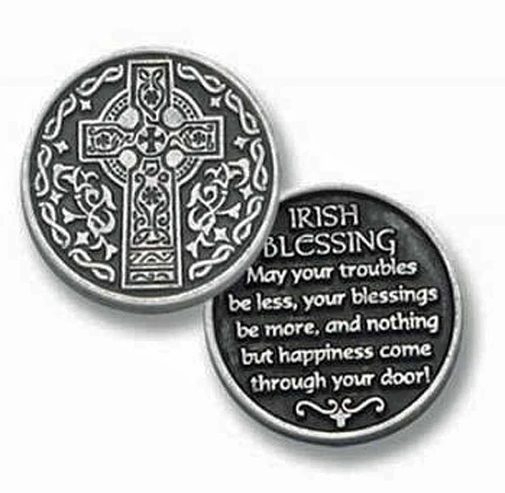 Irish Blessing Pewter Pocket Token