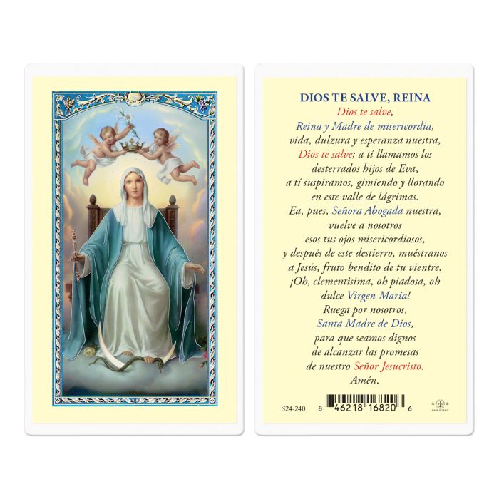 Our Lady Queen of the Angels Holy Card