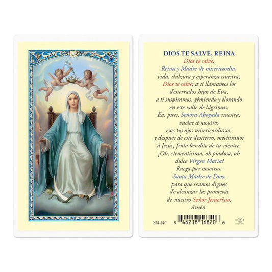 Our Lady Queen of the Angels Holy Card