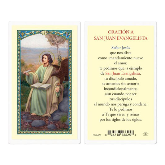 Saint John the Evangelist Holy Card