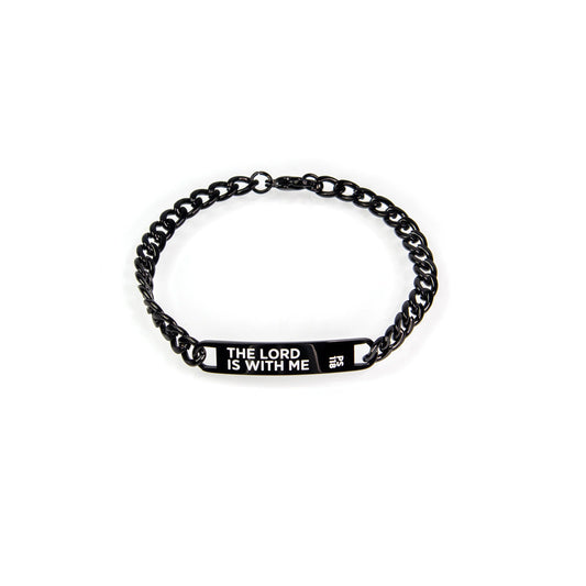 Stainless Steel Black ID Bracelet