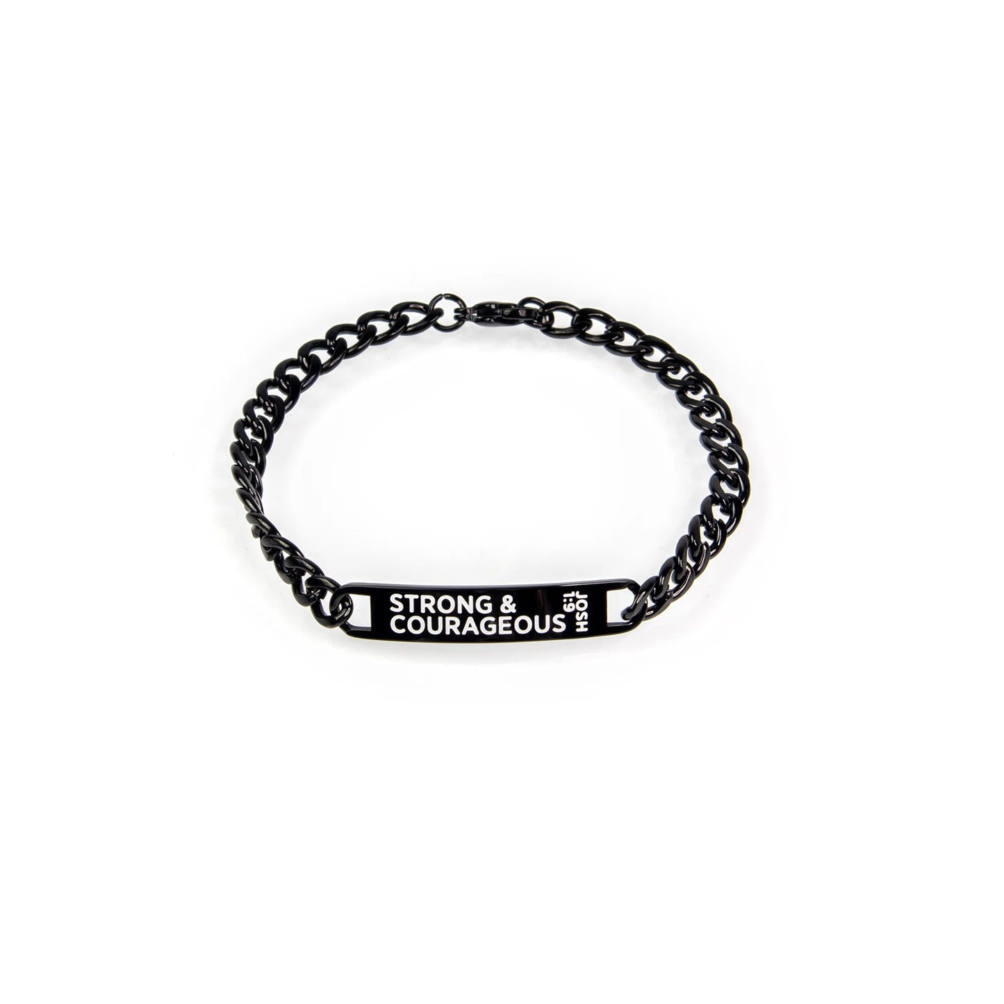 Stainless Steel Black ID Bracelet