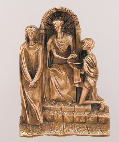 #90STA10 Stations Of The Cross | 10" Relief | Bronze