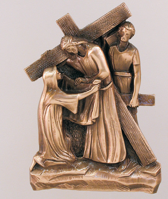 #90STA10 Stations Of The Cross | 10" Relief | Bronze